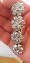 Load image into Gallery viewer, Silver Layered Rhinestone Hair Barrette