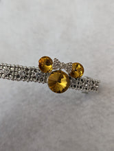 Load image into Gallery viewer, Yellow Mouse Ears Barrette Set for Little Girls, Children Rhinestone Hair Accessories