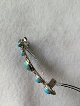 Load image into Gallery viewer, Turquoise Hair Barrettes, Boho Turquoise Hair Barrettes, Western Hair Clips, Cowgirl Hair Clips, Decorative Women Barrettes