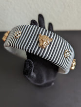 Load image into Gallery viewer, Designer Black and White Headband, Sleek Safari Black & White Headband, Zebra Stripes Headband, Trendy Headbands for Her