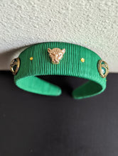 Load image into Gallery viewer, Green Designer Headband, Trendy Rhinestone Headband, , Colorful Headbands for women, Elegant Nonslip Headbands for Her