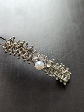 Load image into Gallery viewer, Silver Hair Barrette, Silver Bumble Bee Barrette