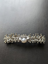 Load image into Gallery viewer, Silver Hair Barrette, Silver Bumble Bee Barrette