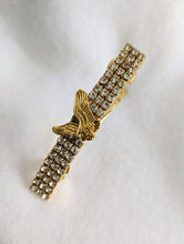 Load image into Gallery viewer, Eagle Barrettes, Gold tone Barrettes for Women, Rhinestone Barrettes, Statement Pieces, Hair Jewelry for Her,
