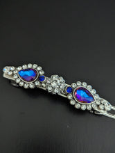 Load image into Gallery viewer, Elegant Purple Rhinestone Barrette for Mature Women, Clear Rhinestone Hair Clip for Her, Mother's Day Gift for Her,