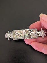 Load image into Gallery viewer, Gothic Girl Hair Barrettes, Silver Medieval Clips, Bow and Arrow Hair Accessories