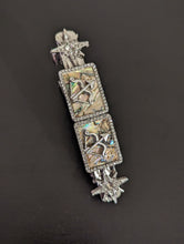 Load image into Gallery viewer, Gothic Girl Hair Barrettes, Silver Medieval Clips, Bow and Arrow Hair Accessories