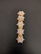Load image into Gallery viewer, Crystal Flower Barrettes