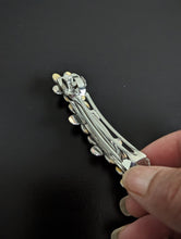 Load image into Gallery viewer, Red Flower Barrette, Red Hair Clip, Rhinestone Hair barrette for Her