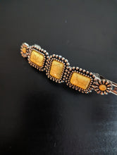 Load image into Gallery viewer, Yellow Hair Barrettes, Boho Hair Barrettes, Southwestern Hair Clips, Cowgirl Hair Clips,