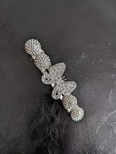 Load image into Gallery viewer, Elegant Clear Rhinestone Butterfly Barrette for Any Occasion.