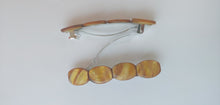 Load image into Gallery viewer, Brown Shell Barrette, Shell Barrette, Nature Shells, Hair Clip, Causal Wear Barrettes, Hair Accessories, Tan Clips
