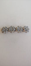 Load image into Gallery viewer, Silver Layered Rhinestone Hair Barrette

