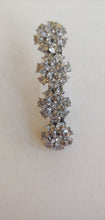 Load image into Gallery viewer, Silver Layered Rhinestone Hair Barrette
