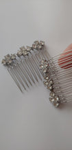Load image into Gallery viewer, Silver Bridal Comb, Crystal Hair Comb, Wedding Accessories, Silver Hair Comb

