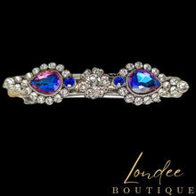Load image into Gallery viewer, Elegant Purple Rhinestone Barrette for Mature Women, Clear Rhinestone Hair Clip for Her, Mother&#39;s Day Gift for Her,
