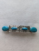 Load image into Gallery viewer, Turquoise  Hair Barrettes, Western Style Hair Barrettes, Tribal Hair Clips, Boho Hair Jewelry, Cowgirl Accessories
