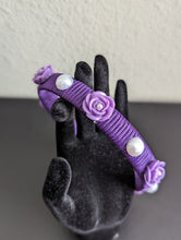 Load image into Gallery viewer, Purple Rose Headbands for Girls, School Headbands, Children Hairbands, Mommy and Me Hair Accessories

