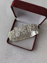 Load image into Gallery viewer, Silver Stretchy Bracelet, OSFA Silver Bracelet, Stretchy Bracelet, Sparkling Jewelry, Crystal Butterfly, Rhinestone Bracelet for Women
