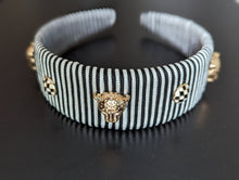Load image into Gallery viewer, Designer Black and White Headband, Sleek Safari Black &amp; White Headband, Zebra Stripes Headband, Trendy Headbands for Her
