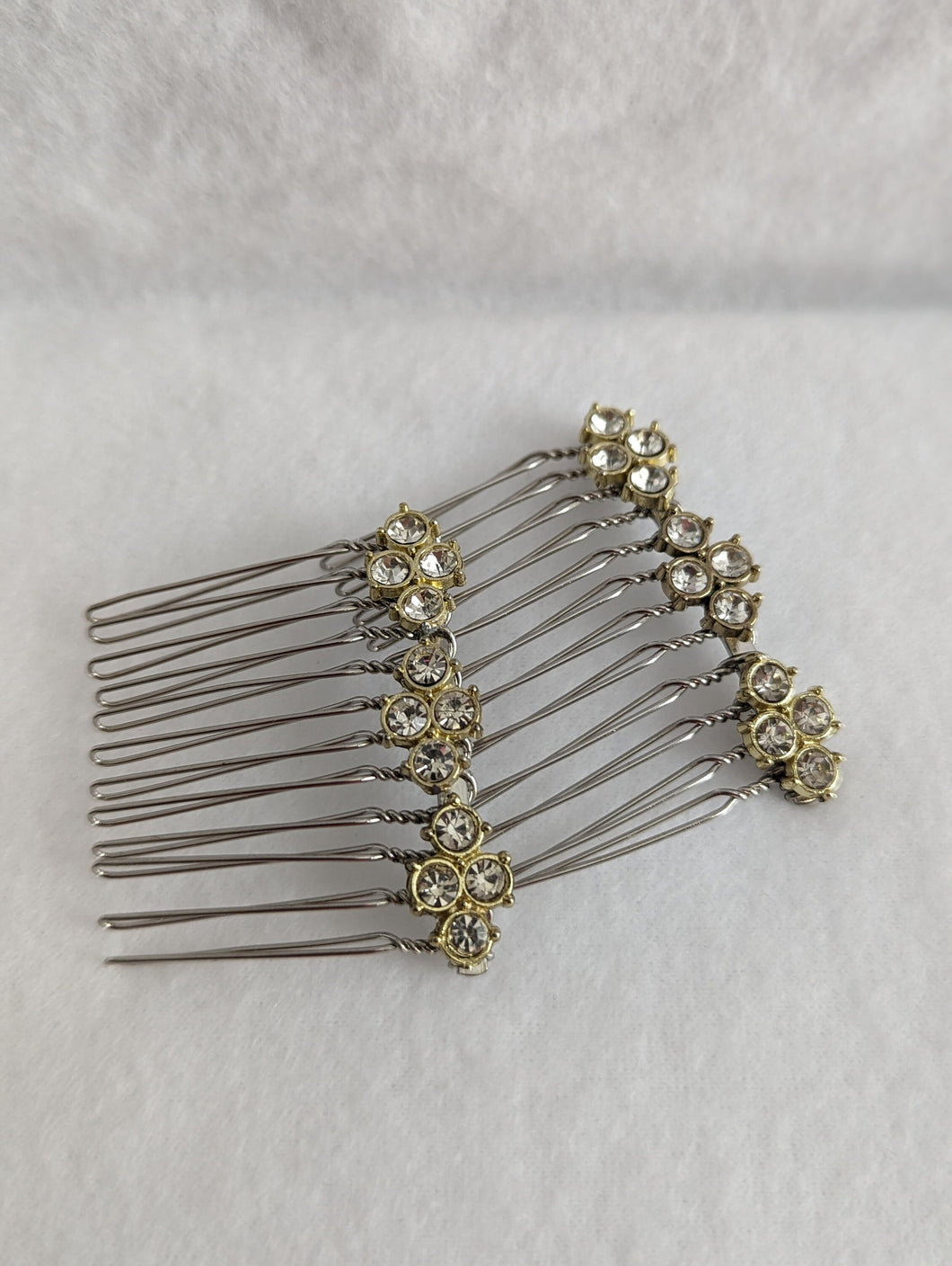 Silver & Gold Crystal Hair  Combs Set for Any Occasion