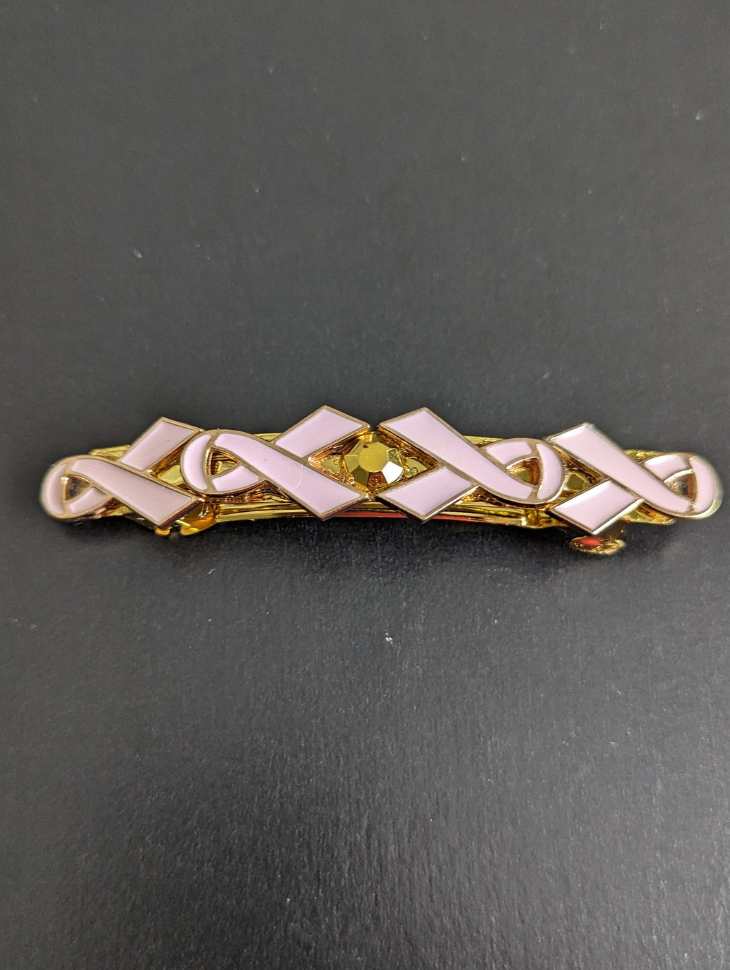 Breast Cancer Awareness Barrette, Pink Ribbon Barrette, Symbol Of Hope Barrettes