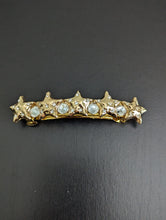 Load image into Gallery viewer, Sparkling Gold- Tone Starfish Barrettes, Elegant Gold Hair Accessories, Hair Jewelry for Her, Rhinestone Barrettes
