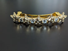 Load image into Gallery viewer, Sparkling Gold- Tone Starfish Barrettes, Elegant Gold Hair Accessories, Hair Jewelry for Her, Rhinestone Barrettes
