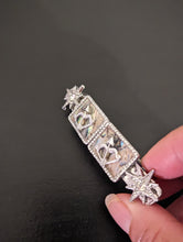 Load image into Gallery viewer, Gothic Girl Hair Barrettes, Silver Medieval Clips, Bow and Arrow Hair Accessories
