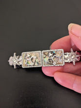 Load image into Gallery viewer, Gothic Girl Hair Barrettes, Silver Medieval Clips, Bow and Arrow Hair Accessories
