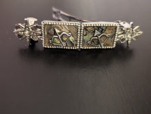 Load image into Gallery viewer, Gothic Girl Hair Barrettes, Silver Medieval Clips, Bow and Arrow Hair Accessories

