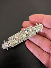 Load image into Gallery viewer, Gothic Girl Hair Barrettes, Silver Medieval Clips, Bow and Arrow Hair Accessories
