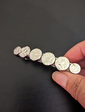 Load image into Gallery viewer, Silver Metal Hair Barrette for Her, Casual Hair Accessories
