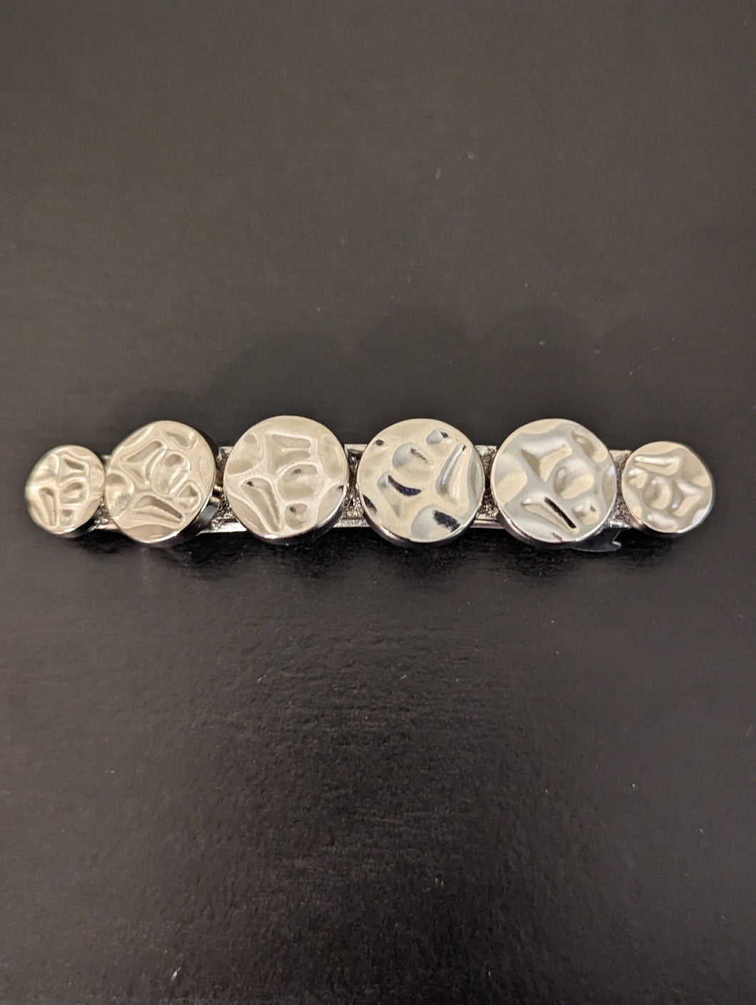 Silver Metal Hair Barrette for Her, Casual Hair Accessories