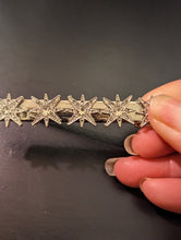 Load image into Gallery viewer, Rhinestone Alligator Hair Clip, Silver Hair Clips, Silver Star Clips
