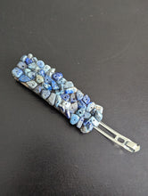 Load image into Gallery viewer, Rectangular Blue Jasper Hair Clip, Aqua Essence Hair Accessories
