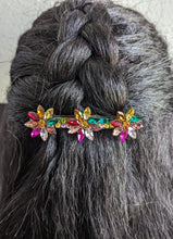 Load image into Gallery viewer, Multicolor Flower Barrettes for Her, Colorful Hair Clips
