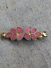Load image into Gallery viewer, Burgundy / Brown Wooden Leaf Hair Barrettes, Wooden Hair Clips for Women

