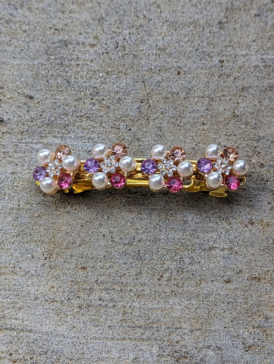 Multicolor  Rhinestones Hair  Barrettes for Mature Women, Women Hair Accessories, Feminine Hair Clips