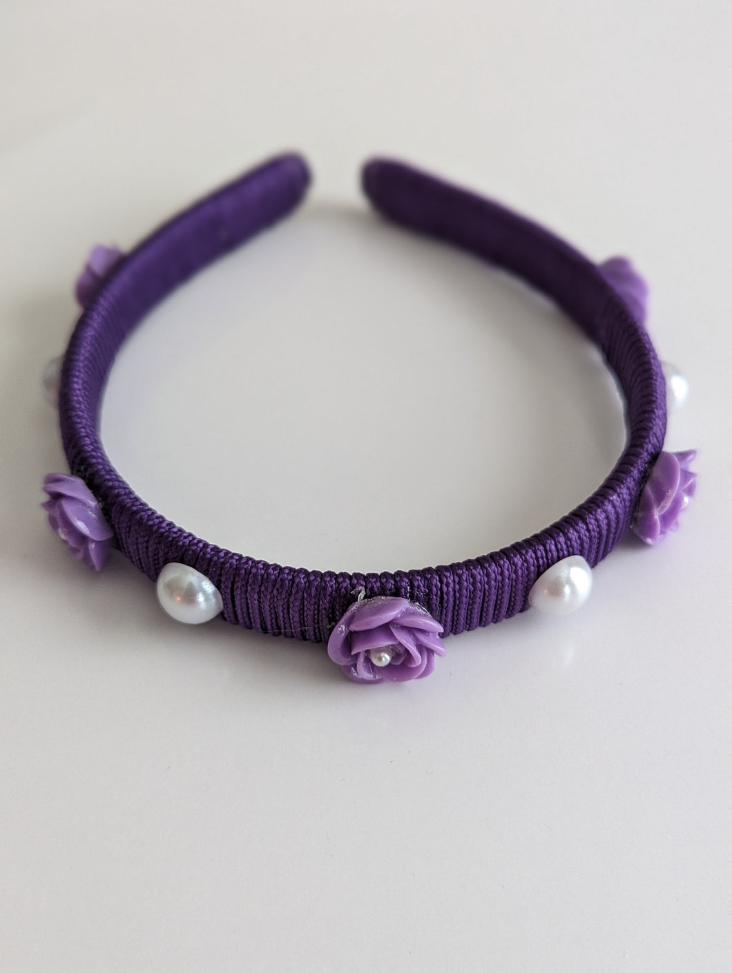 Purple Rose Headbands for Girls, School Headbands, Children Hairbands, Mommy and Me Hair Accessories