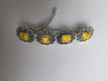 Load image into Gallery viewer, Yellow Bohemian Style Hair Barrettes for Her, Southwestern Hair Clips, Cowgirl Hair Accessories, Texas Girl Barrettes,  County Girl Barrette
